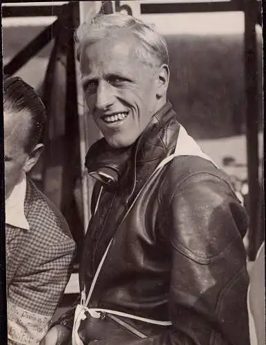 601621 | Pressefoto, 21x16,5 cm, 1935, Motorrad, Motorsport,Bild Schirner, Rusch, England  | Schleiz (O - 6550), -,