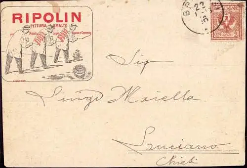 601652 | Werbung der Firma Lefranc & Co, für Ripolin, Farbe Lacke, Marsiglia, Parigi  | Paris, Marseille;Bouches-du-Rhon