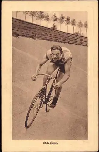 601672 | Ansichtskarte Fahrrad, Radsport Willy Lorenz, Flieger  | -, -,