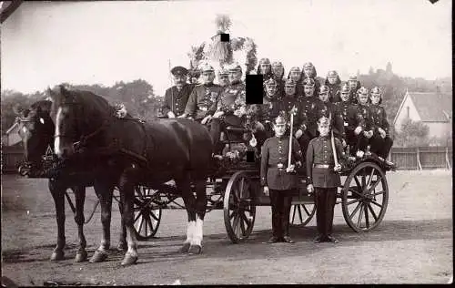 601674 | seltenes Foto, Feuerwehr Schacht Grimberg ca.1936, Bergbau, Kohle | Bergkamen (W 4709)