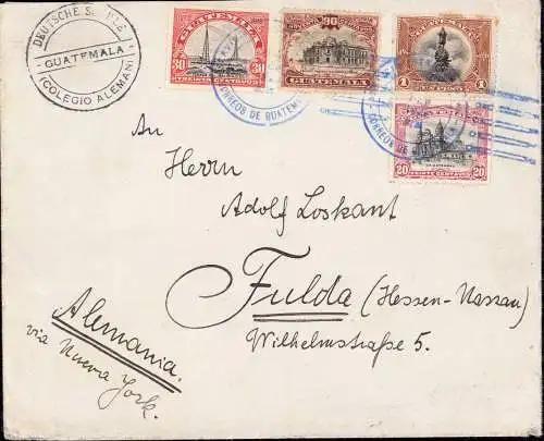 601715 | Auslandsdeutsche Vereine, Brief Deutsche Schule Guatemala 1922, Auswanderer  |