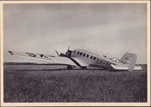 601778 | Flugzeug, Luftfahrt, seltene Werbekarte Junkers,  | Dessau (O - 4500), -,