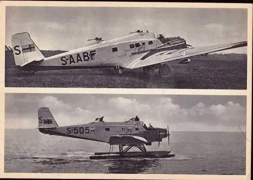 601781 | Flugzeug, Luftfahrt, seltene Werbekarte Junkers, Wasserflugzeug  | Dessau (O - 4500), -,
