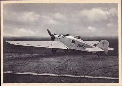 601788 | Flugzeug, Luftfahrt, seltene Werbekarte Junkers,  | Dessau (O - 4500), -,