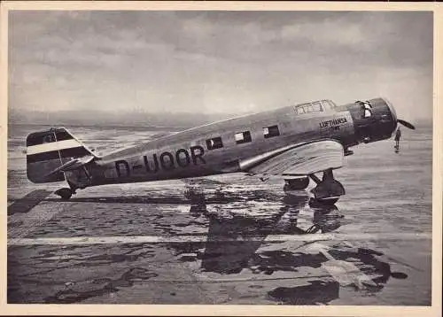 601795 | Flugzeug, Luftfahrt, seltene Werbekarte Junkers,  | Dessau (O - 4500), -,