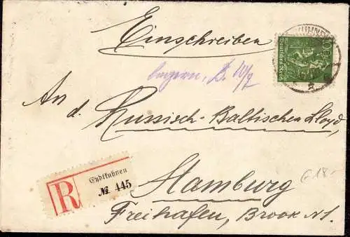 601981 | ostpreussen, dekoratives Einschreiben der Spedition Sokolski & Friedländer  | Eydtkuhnen (Stallupönen OP), -,