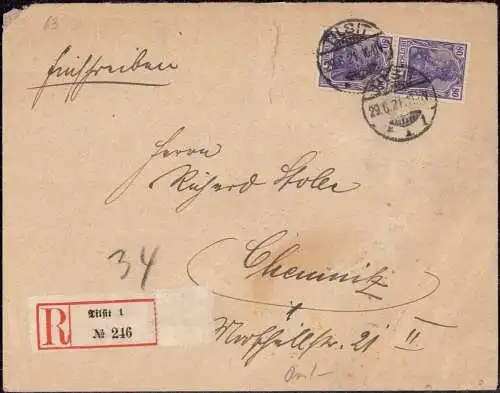 602012 | Ostpreussen, Brief per Einschreiben  | Tilsit (Tilsit OP), -,