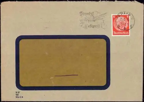 602059 | Brief mit Firmenlochung Perfin der Gothaer Feuer Versicherung  | Berlin (W - 1000), Gotha (O - 5800),