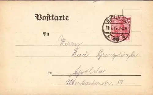 602062 | Postkarte mit Firmenlochung Perfin des Kriegs Wirk und Strickverband, Textil  | Berlin (W - 1000), -,