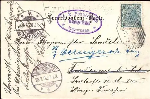 602477 | Postkarte, Postablage Rosengartenhof, Karerpass,Val d’Ega, Welschnofen | Karersee (Süd Tirol, Alto Adige Italie