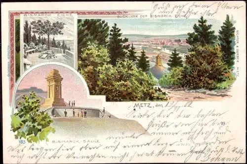 602667 | Frankreich, Ortsansicht, Litho  | Metz;Moselle (F 57000 Frankreich), -,