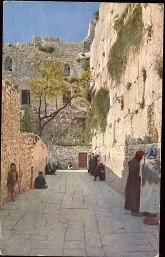 600716 | Israel, Holy Land, color photograph ca. 1920, by Hans Hildebrand, national Geographic, Judaica, Farbfoto  | -,