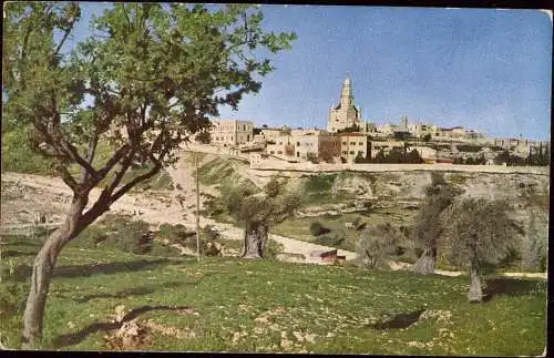 600720 | Israel, Holy Land, color photograph ca. 1920, by Hans Hildebrand, national Geographic, Judaica, Farbfoto  | -,