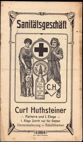600747 | Prospekt des Sanitätsgeschäft Huthsteiner mit Hygieneartikel für Frauen, Medizin | Pforzheim (W 7530)