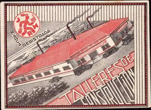 600760 | Dekorativer Werbeumschlag der Fuministeria Moderna, Mingrad, Spanien, Schornstein  | Barcelona, -,