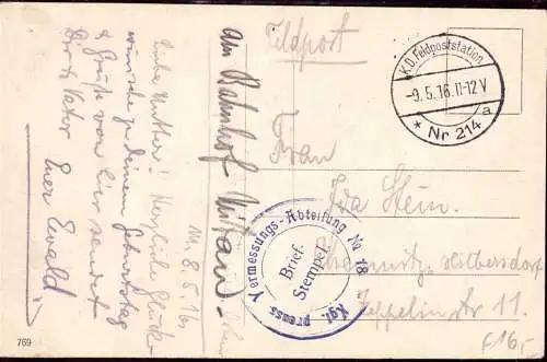 600938 | Feldpostkarte aus Mitau, Jelgava, Lettland, Vermessung  |