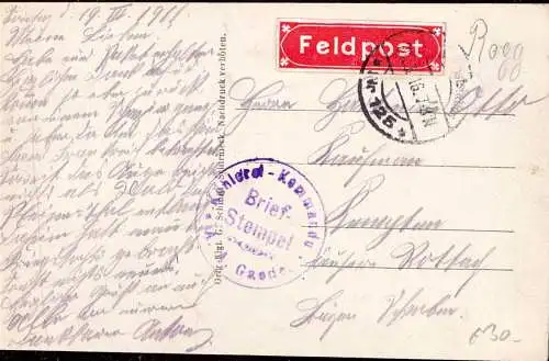601077 | Feldpostkarte eines Köhlerei Kommando der Armee Abteilung Gaede, Kohle | Praye;Meurthe-et-Moselle (F 54116 Fran