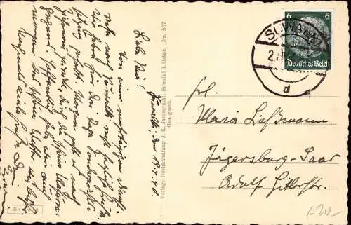 601083 | Karte mit Notstempel aus Suwalki, Polen  | -, -,