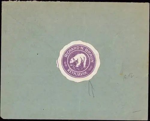 601104 | Island, Reklamemarke der Firma Richard N. Braun, Eisbär  | Hamburg (W - 2000), -,