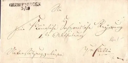 601116 | Preussen, Dienstbrief, Vorphilatelie, Siegel | Greifenhagen, Stadt (Kreis Greifenhagen Pommern)