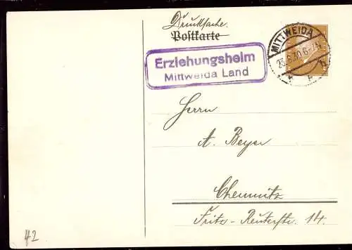 601315 | Erziehung, Kind, Jugend, Stempel der Posthilfsstelle Erziehungsheim  | Mittweida (O - 9250), -,