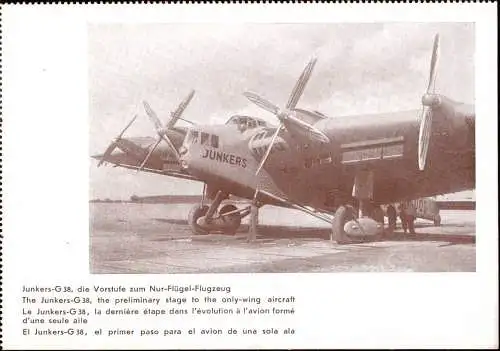601737 | Flugzeug, Luftfahrt, seltene Werbekarte Junkers | Dessau (O 4500)