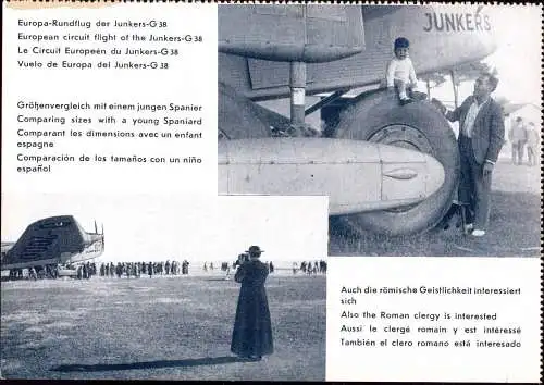 601739 | Flugzeug, Luftfahrt, seltene Werbekarte Junkers, Erh 2-3, beschädigt  | Dessau (O - 4500), -,