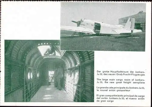 601741 | Flugzeug, Luftfahrt, seltene Werbekarte Junkers,  | Dessau (O - 4500), -,