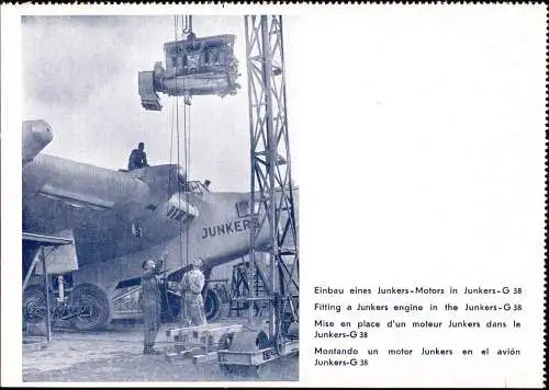 601742 | Flugzeug, Luftfahrt, seltene Werbekarte Junkers,  | Dessau (O - 4500), -,