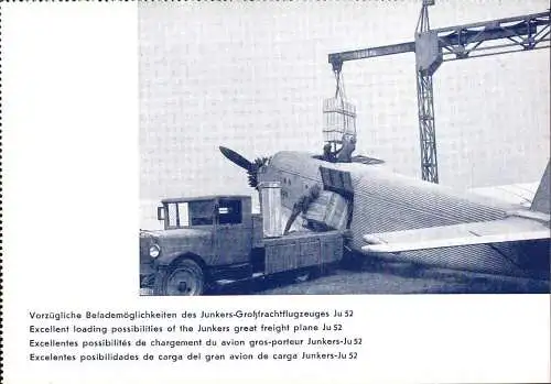 601759 | Flugzeug, Luftfahrt, seltene Werbekarte Junkers, Guinea Airways  | Dessau (O - 4500), -,
