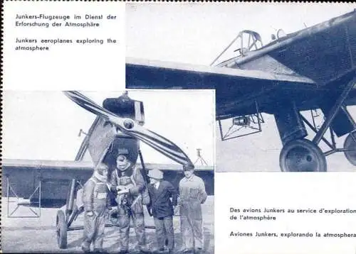 601761 | Flugzeug, Luftfahrt, seltene Werbekarte Junkers,  | Dessau (O - 4500), -,