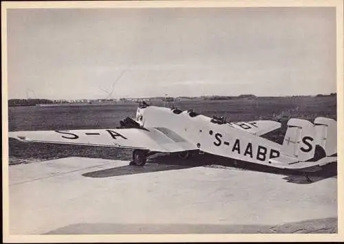 601785 | Flugzeug, Luftfahrt, seltene Werbekarte Junkers | Dessau (O 4500)