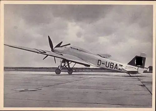 601791 | Flugzeug, Luftfahrt, seltene Werbekarte Junkers,  | Dessau (O - 4500), -,