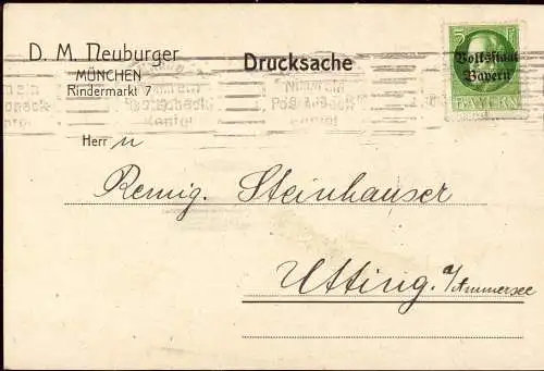 601876 | Postkarte der Firma D. M. Neuburger,  | München (W - 8000), -,