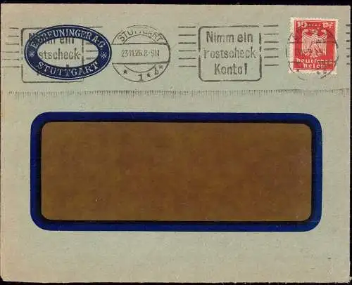 602033 | Brief des Kaufhaus Breuninger mit Firmenlochung Perfin  | Stuttgart (W - 7000), -,