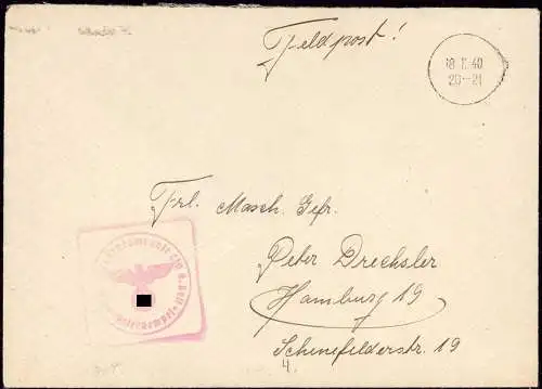 602160 | Sylt, Feldpostbrief aus dem Fliegerhorst, Luftkrieg, Flugzeug | List (W 2282)