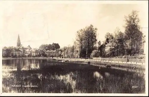 602185 | Ansichtskarte Ortsansicht Nässjö, Ingbergssjön, Schweden  | -, -,