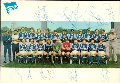 602285 | Autogrammkarte der Fussball Mannschaft von Hertha BSC  | Berlin (W - 1000), -,