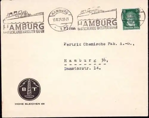 602381 | Brief mit Firmenlogo des Radio Sender Hohe Bleiche, Rundfunk  | Hamburg (W - 2000), -,