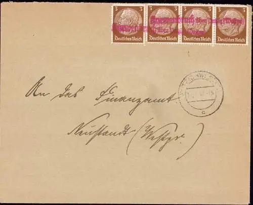 602547 | Brief, 1940, mit Notstempel von Karmenbruch | Putzig (Kreis Putzig Westpreussen)