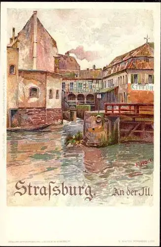 602592 | Frankreich, Litho, CPA; Kümstlerkarte, sign. F. Hoch  | Strasbourg;Bas-Rhin (F 67000 Frankreich), -,