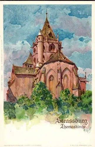 602593 | Frankreich, Litho, CPA; Kümstlerkarte, sign. F. Hoch  | Strasbourg;Bas-Rhin (F 67000 Frankreich), -,