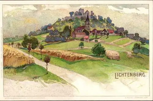 602607 | Frankreich, Litho, CPA; Kümstlerkarte, sign. F. Hoch | Lichtenberg;Bas-Rhin (F 67340 Frankreich)