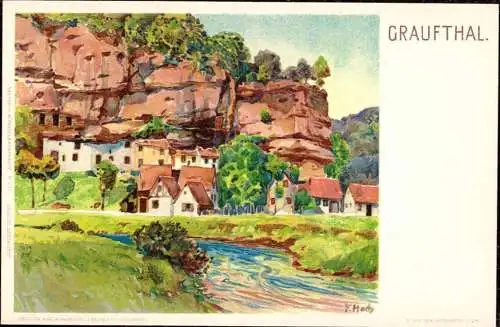 602609 | Frankreich, Litho, CPA; Kümstlerkarte, sign. F. Hoch | Graufthal;Bas-Rhin (F 67320 Frankreich)