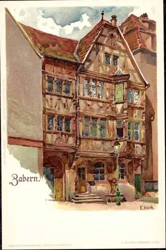 602614 | Frankreich, Litho, CPA; Kümstlerkarte, sign. F. Hoch  | Saverne;Bas-Rhin (F 67700 Frankreich), -,