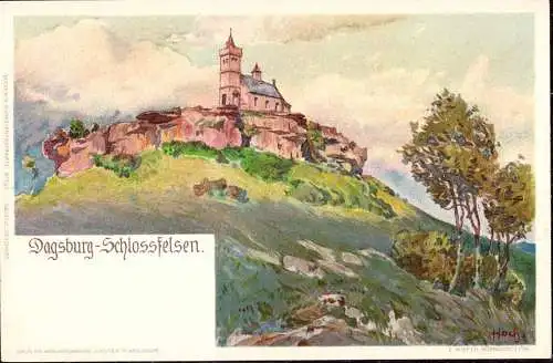602615 | Frankreich, Dagsburg, Litho, CPA; Kümstlerkarte, sign. F. Hoch  | Dabo;Moselle (F 57850 Frankreich), -,