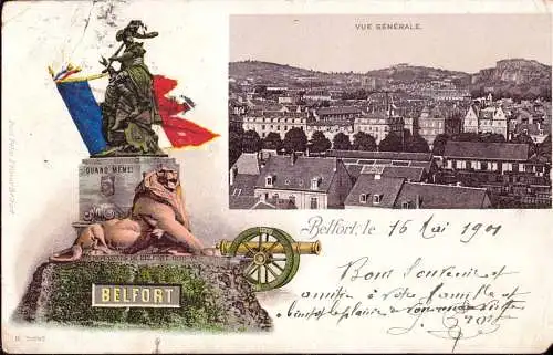 602624 | Frankreich,CPA, Litho, Ortsansicht,  | Belfort;Territoire de Belfor (F 90000 Frankreich), -,