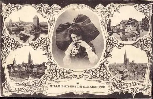 602627 | Frankreich,CPA, dentelle, Ortsansicht | Strasbourg;Bas-Rhin (F 67000 Frankreich)