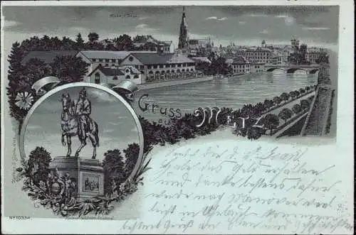 602665 | Frankreich, Ortsansicht, Litho  | Metz;Moselle (F 57000 Frankreich), -,