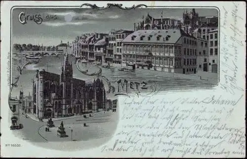 602666 | Frankreich, Ortsansicht, Litho  | Metz;Moselle (F 57000 Frankreich), -,